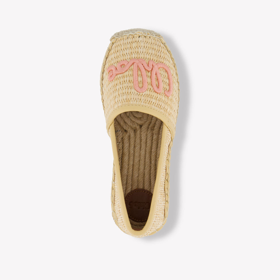 Chloe Girls Shoes In Light Beige