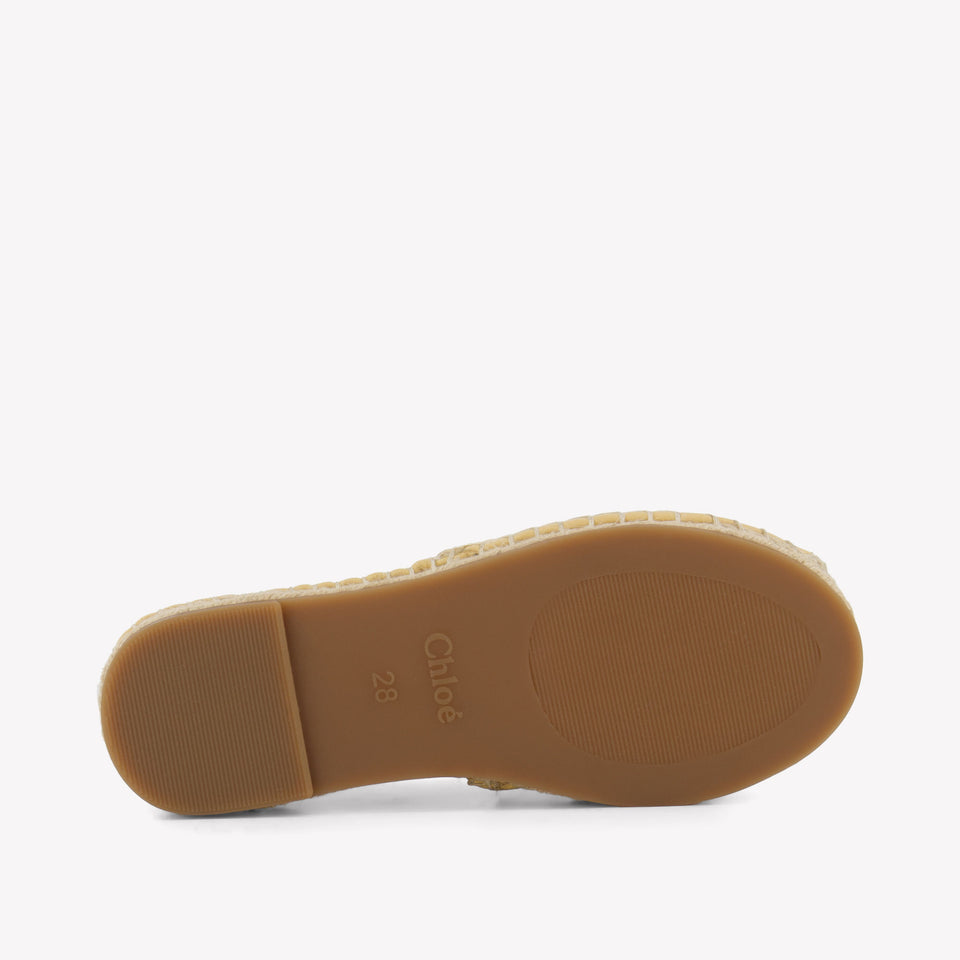 Chloe Girls Shoes In Light Beige