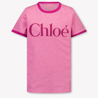 Chloe Kids Girls T-Shirt In Fuchsia