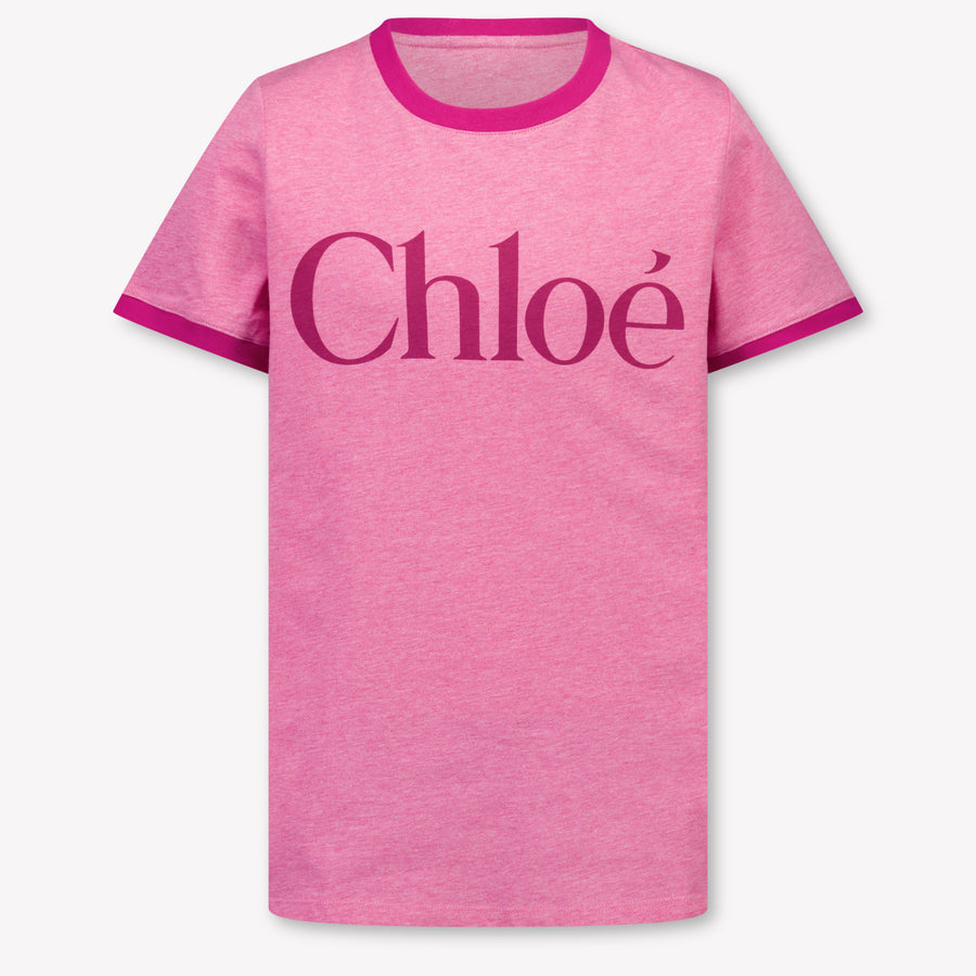 Chloe Kids Girls T-Shirt In Fuchsia