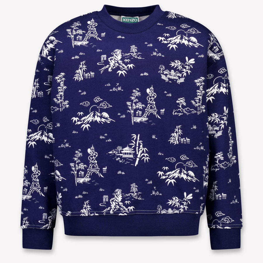 Kenzo Kids Kids Boys Sweater In Navy