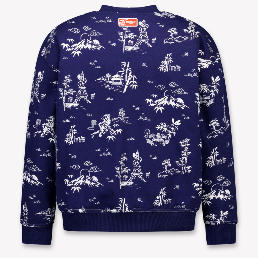 Kenzo Kids Kids Boys Sweater In Navy