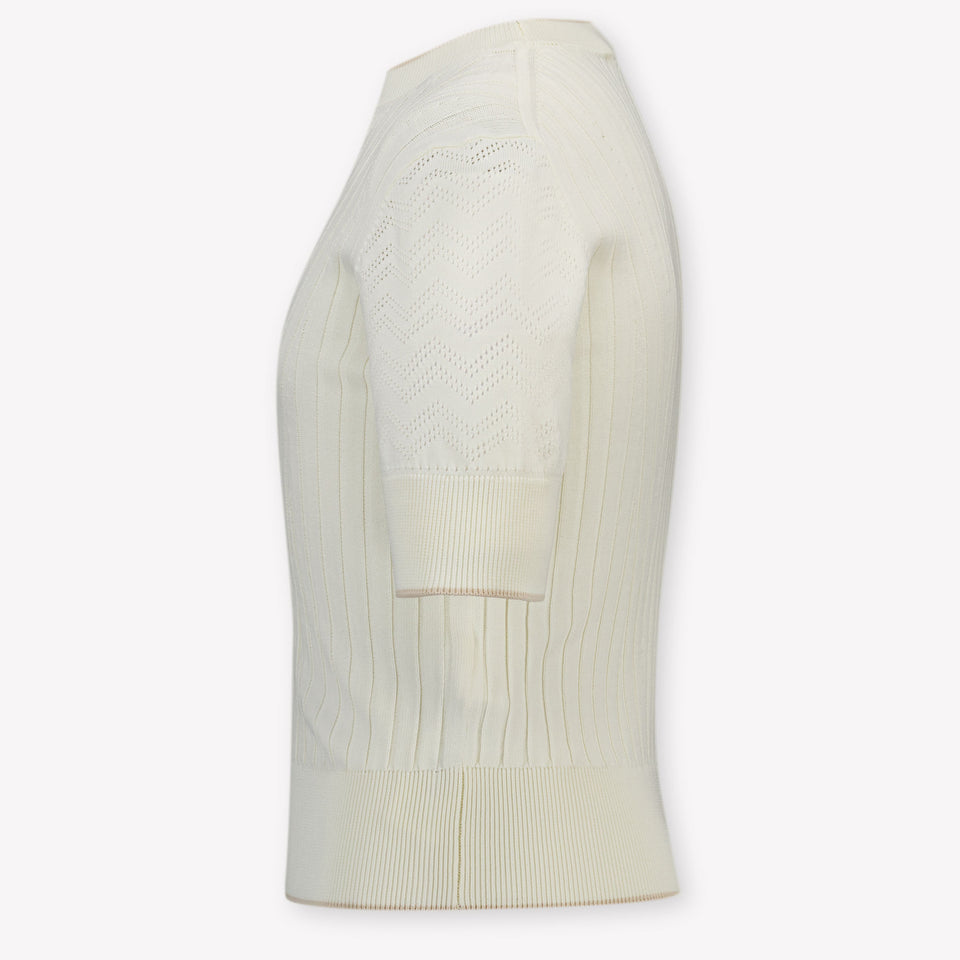 Lanvin Kinder Mädchen T-Shirt in Ekrü