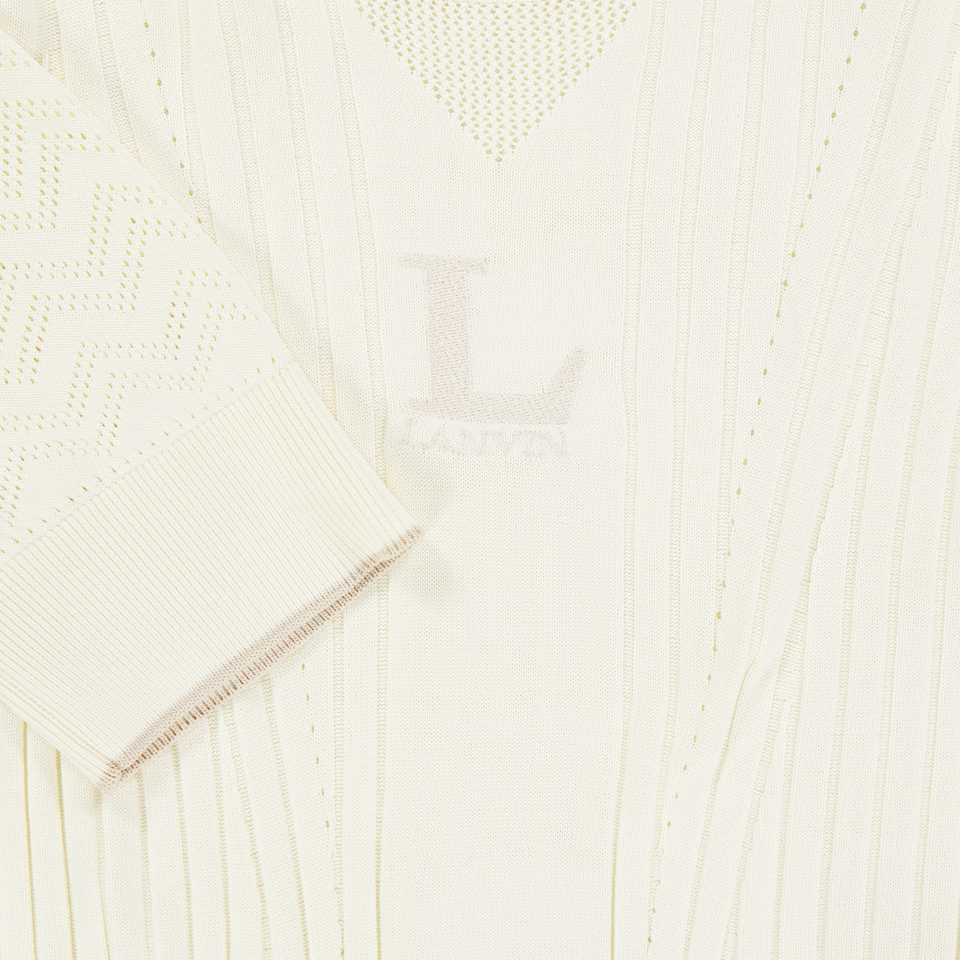 Lanvin Kinder Mädchen T-Shirt in Ekrü