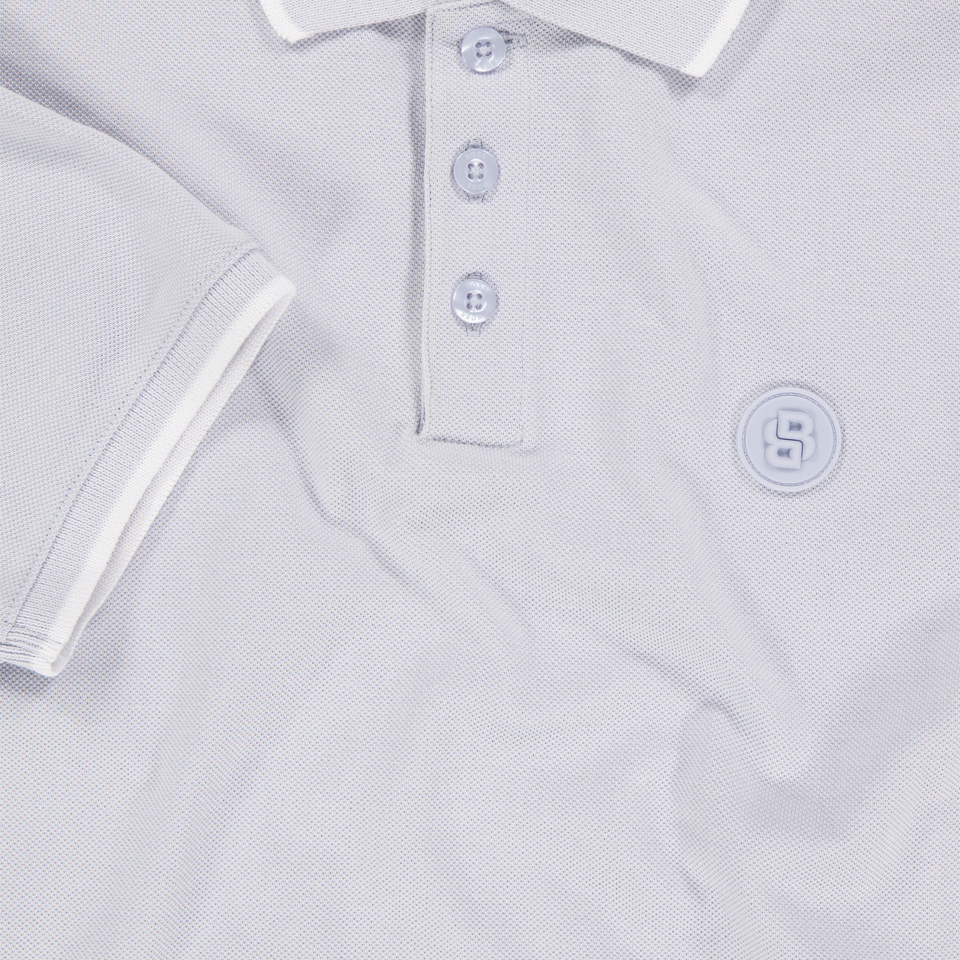 Boss Kids Boys Polo In Light Blue