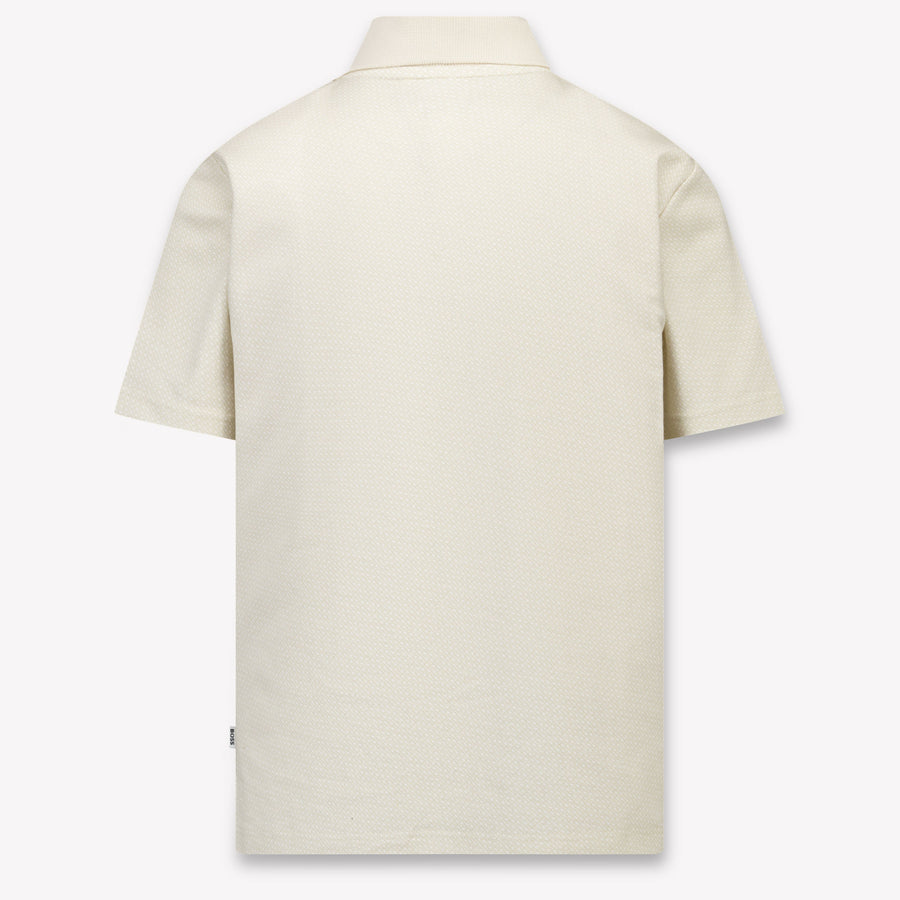 Boss Bambini Ragazzi Polo In Beige Chiaro