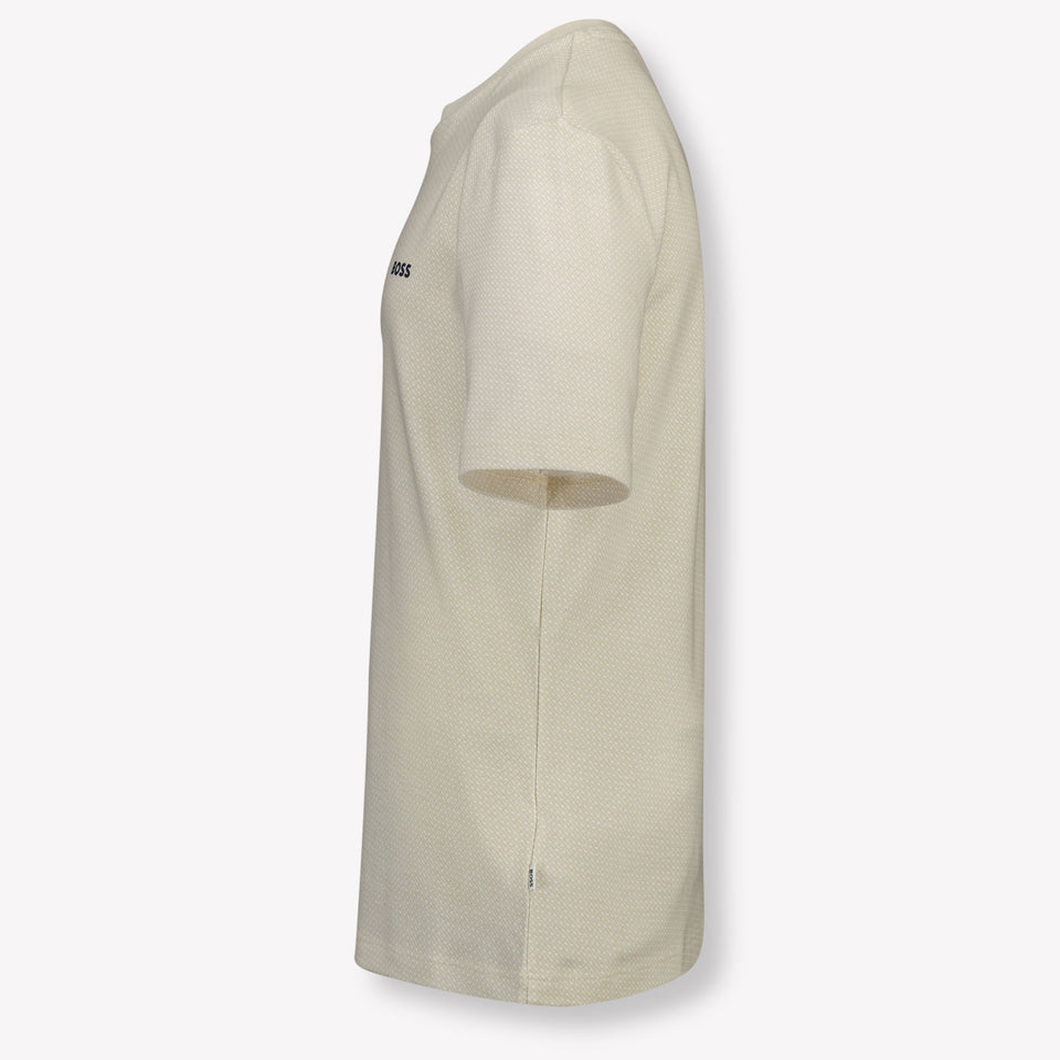 Boss Kinder Jongens T-Shirt In Licht Beige