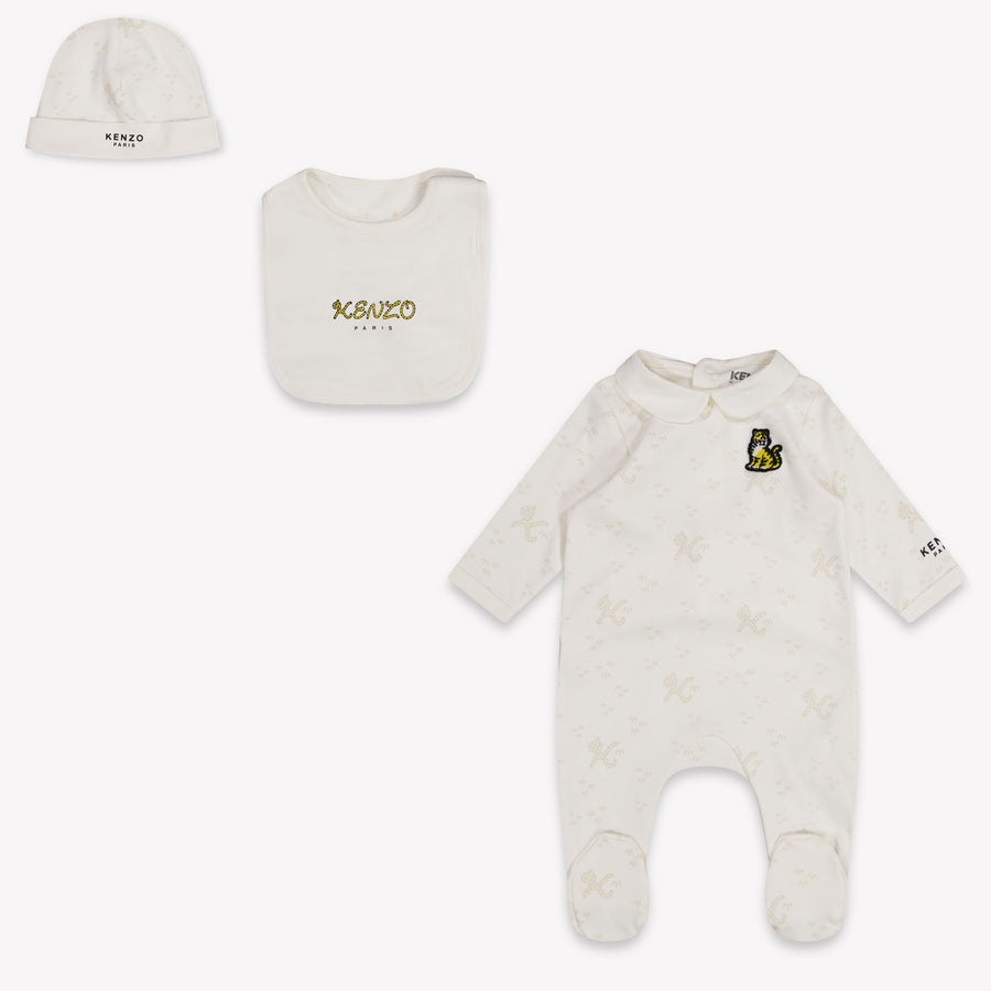 Kenzo Kids Bébé Garçons Combishort en blanc cassé