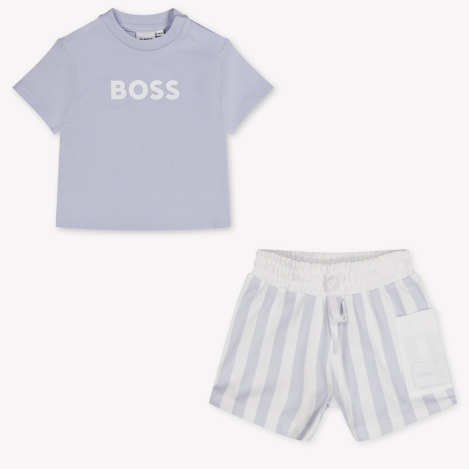 Boss bebe Chicos Establecer en Azul Claro