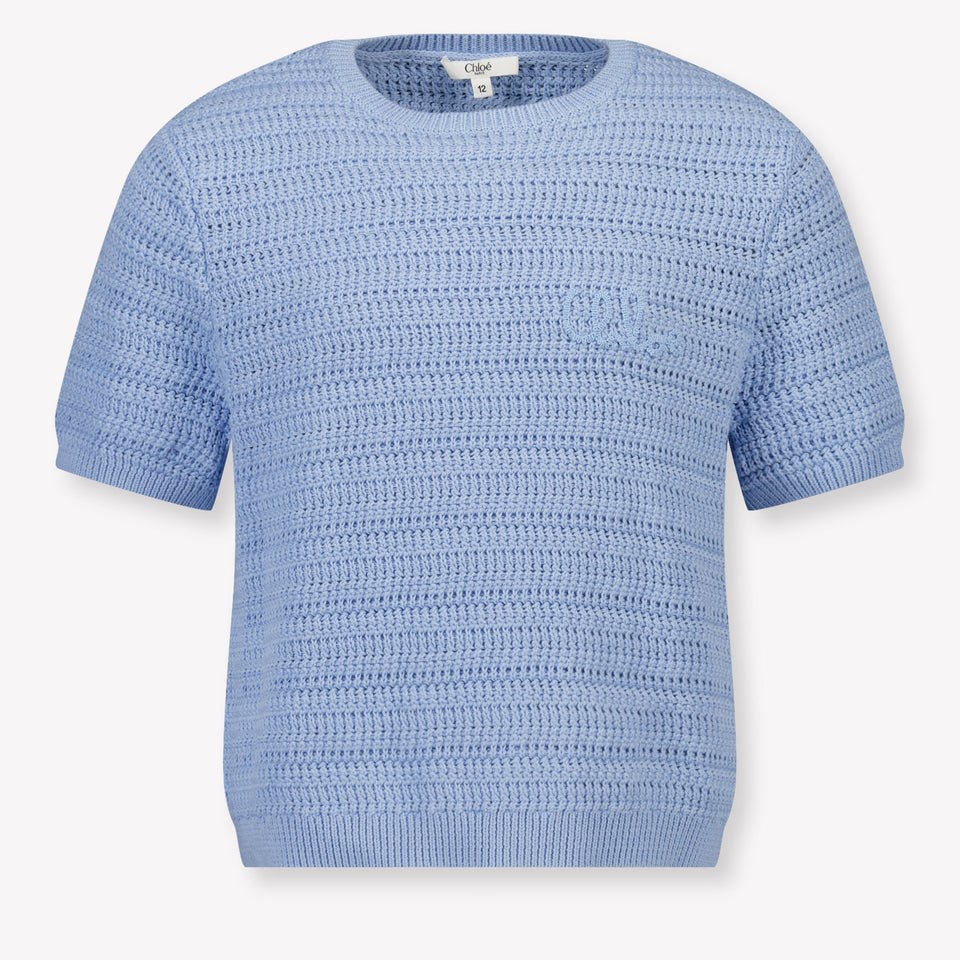 Chloe Kinder Mädchen T-Shirt In Hellblau
