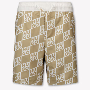 HUGO Kinder Jongens Zwemkleding In Beige