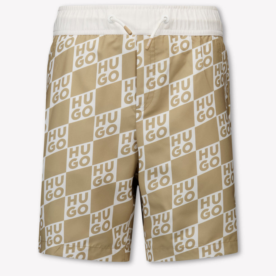 HUGO Kinder Jongens Zwemkleding In Beige