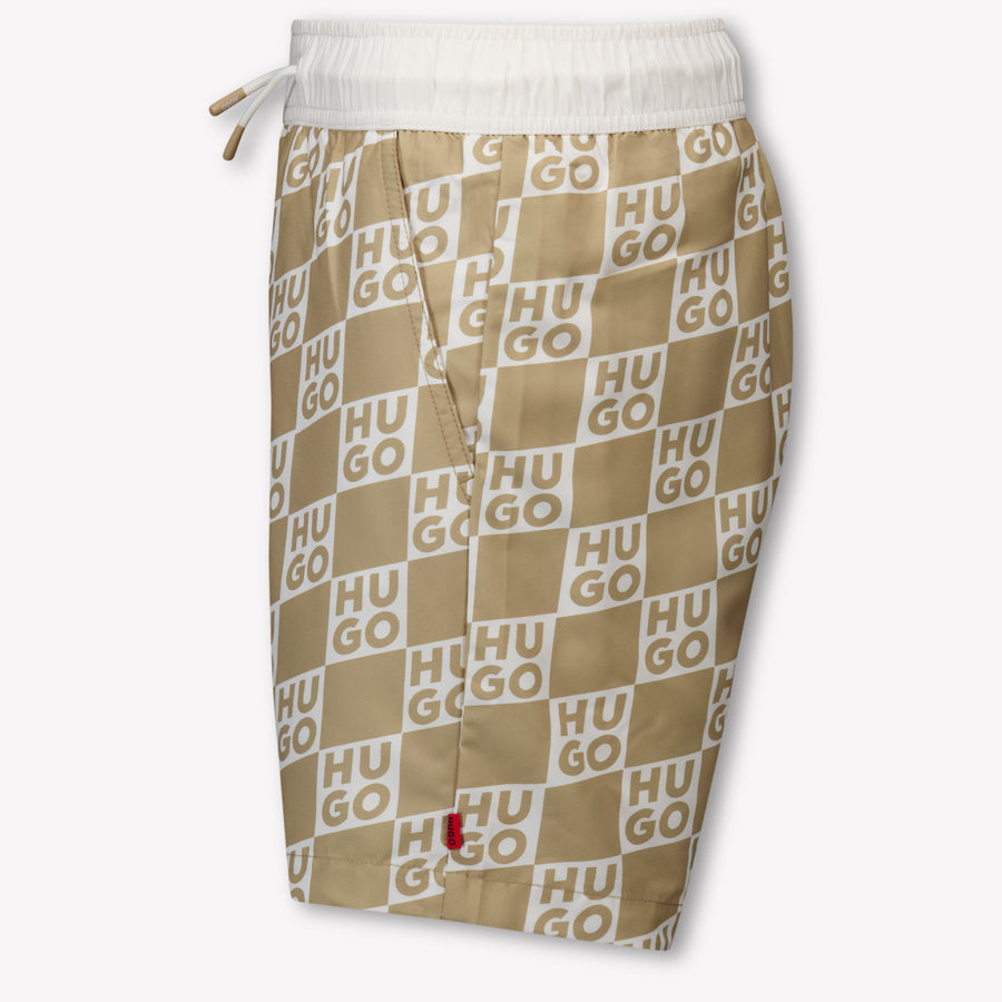 HUGO Kinder Jongens Zwemkleding In Beige