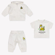 Kenzo Kids Baby Jungen Jogginganzug In Grauweiß