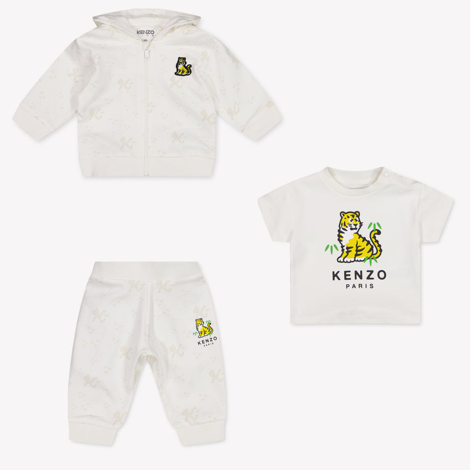 Kenzo Kids Baby Jungen Jogginganzug In Grauweiß