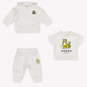 Kenzo Kids Baby Boys Jogging suit In OffWhite