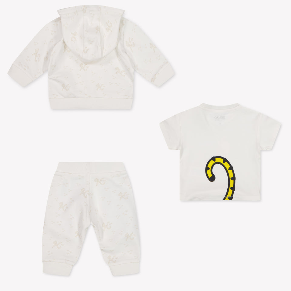 Kenzo Kids Baby Jungen Jogginganzug In Grauweiß