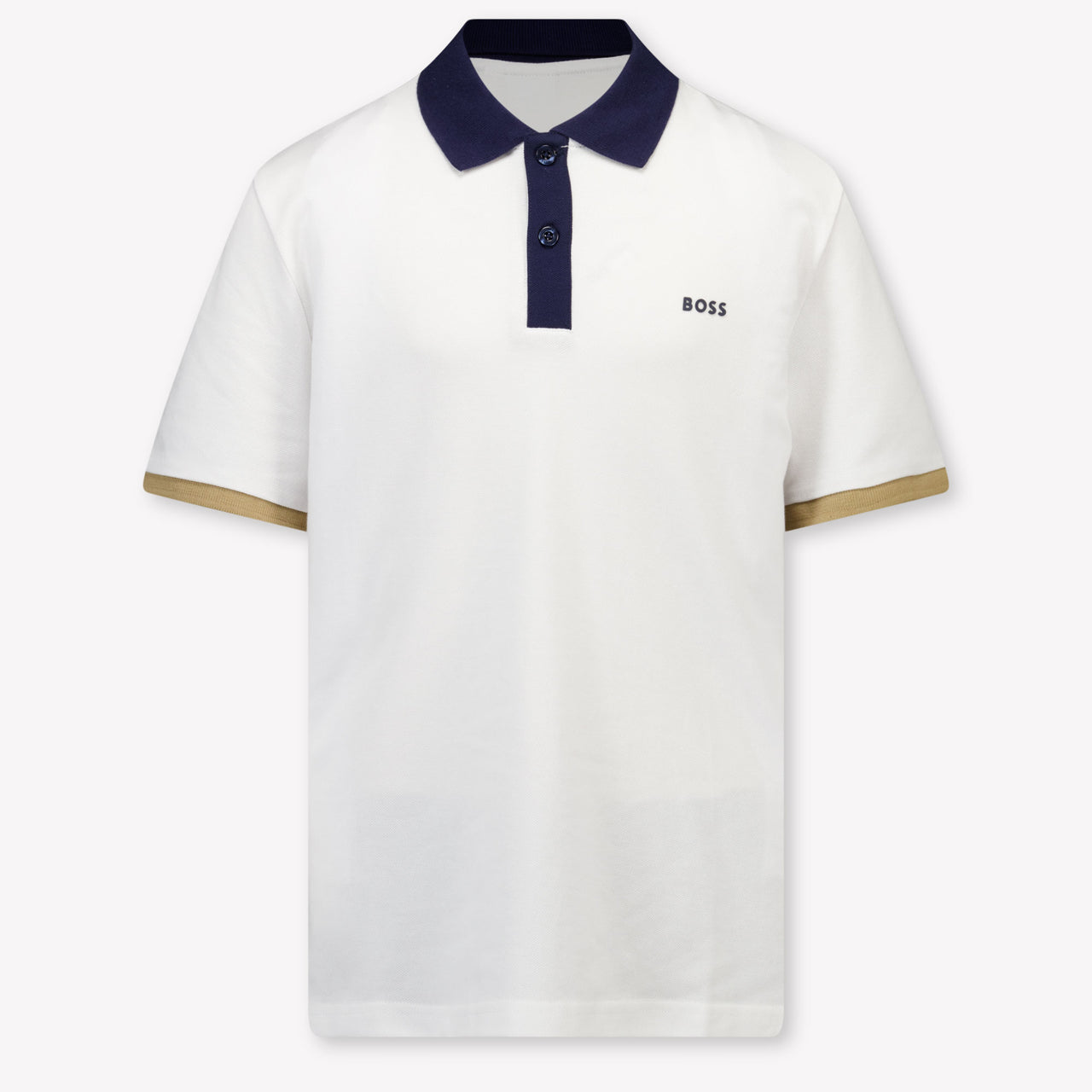 Boss Bambini Ragazzi Polo In Bianco