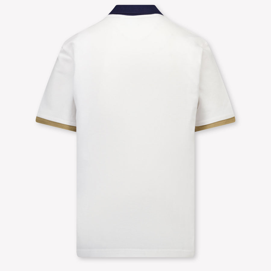 Boss Bambini Ragazzi Polo In Bianco