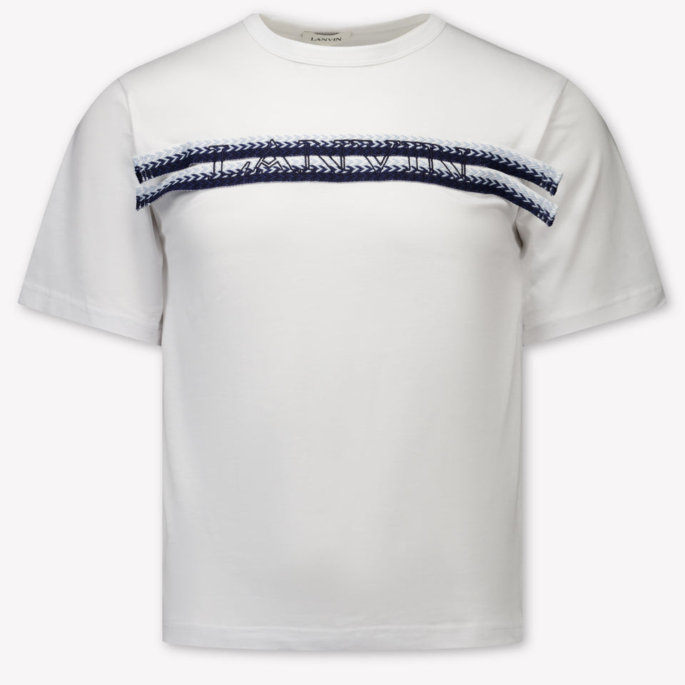 Lanvin Kindergarten Chicos Camiseta adentro Blanco