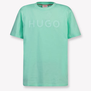 HUGO Kids Boys T-Shirt In Mint