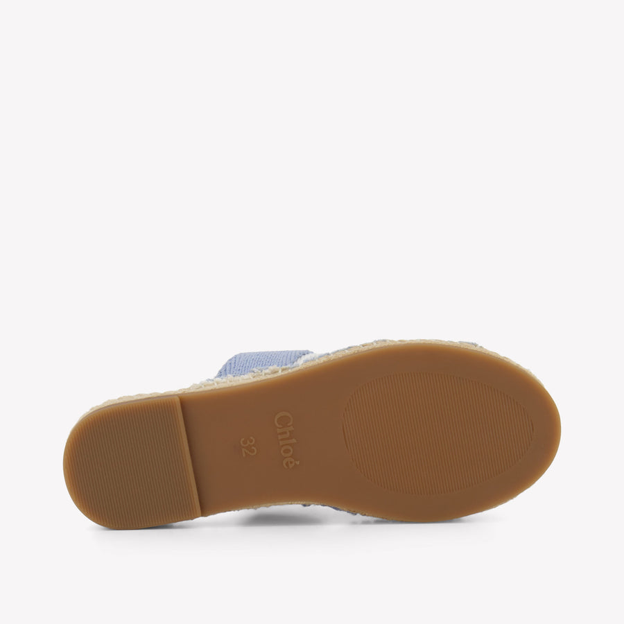 Chloe Girls Flipflops In Light Blue
