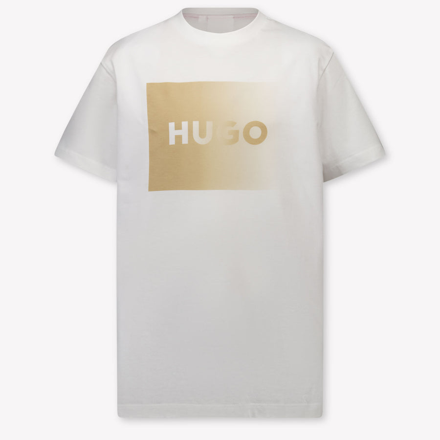 HUGO Kinder Jungen T-Shirt In Weiß