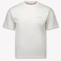 HUGO Kinder Jungen T-Shirt In Grauweiß