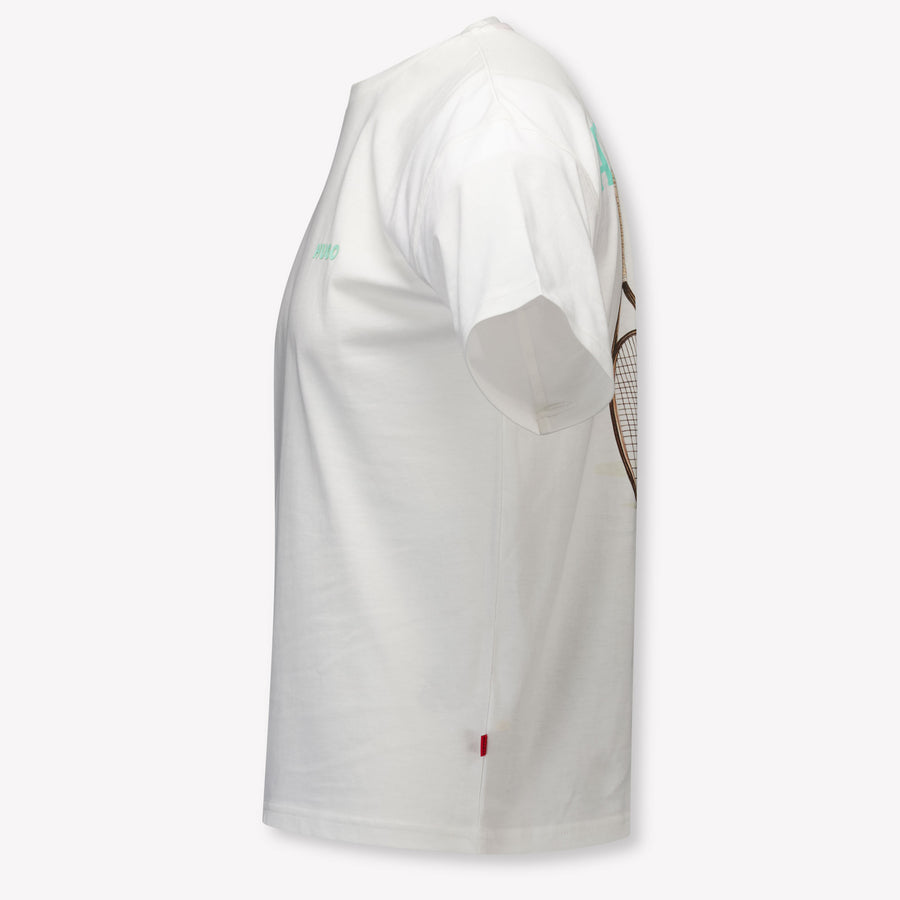 HUGO Kinder Jungen T-Shirt In Grauweiß