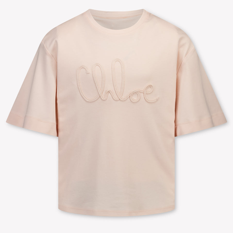 Chloe niños Chicas Camiseta adentro Rosa claro