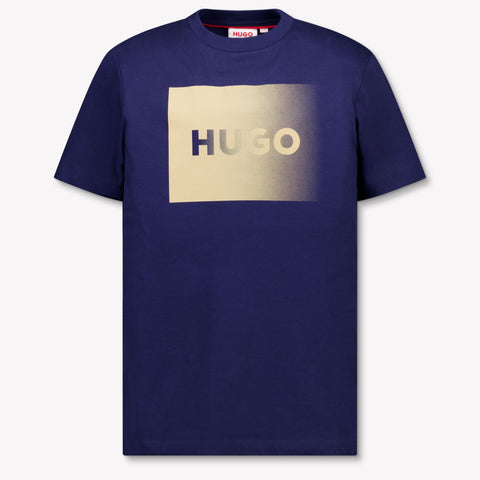 HUGO Kinder Jongens T-Shirt In Navy