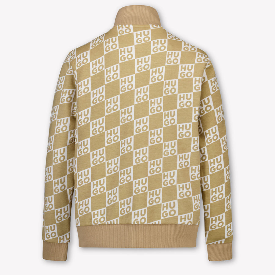 HUGO Kinder Jungen Strickjacke In Beige