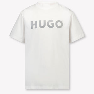 HUGO Kinder Jungen T-Shirt In Weiß