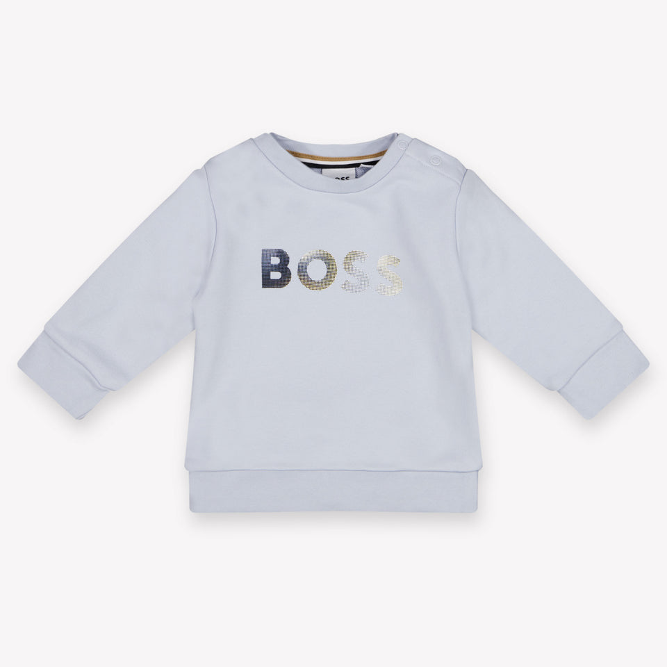 Boss Bambino Ragazzi Maglione dentro Azzurro
