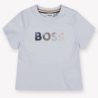 Boss Bébé Garçons T-shirt dans Bleu Clair