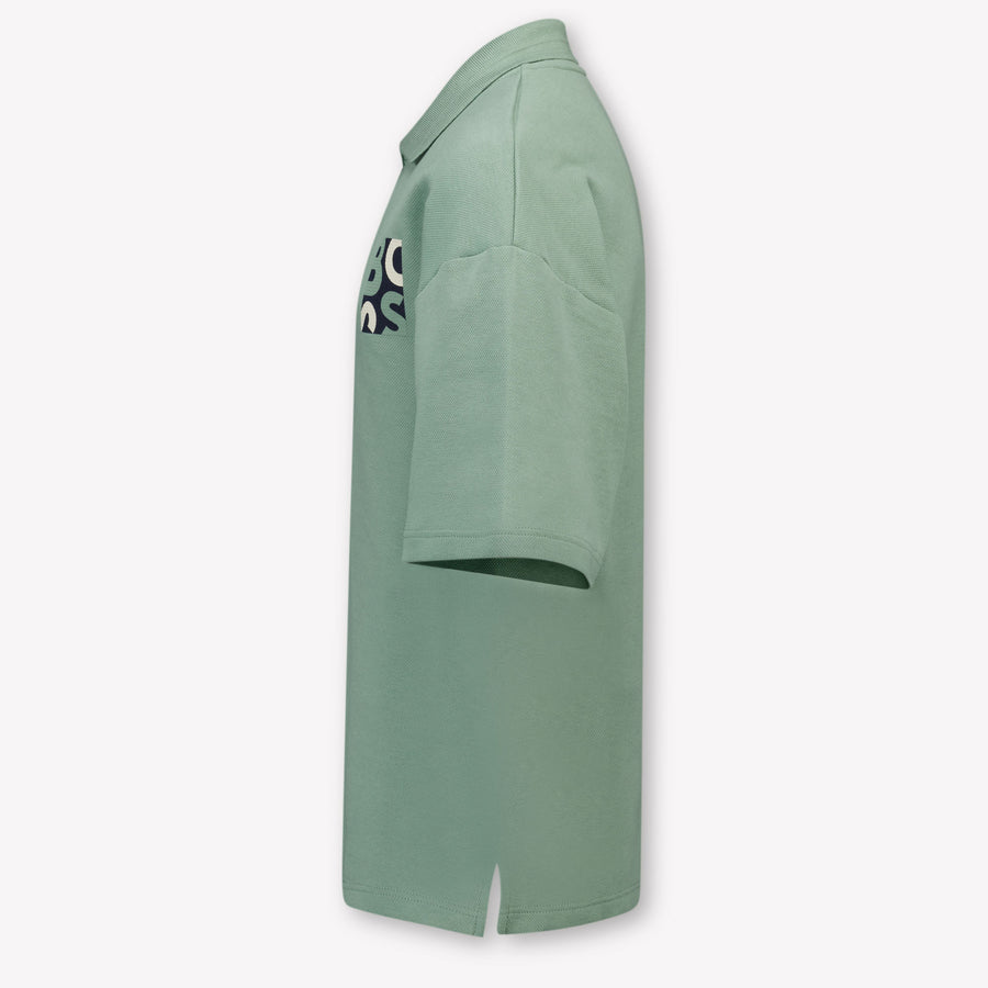 Boss Bambini Ragazzi Polo In Verde