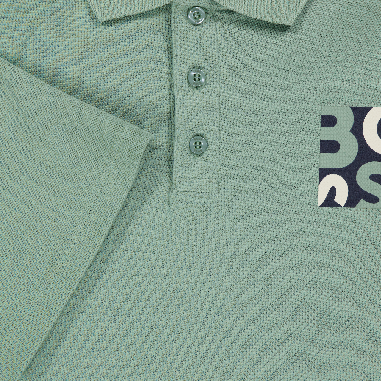Boss Bambini Ragazzi Polo In Verde
