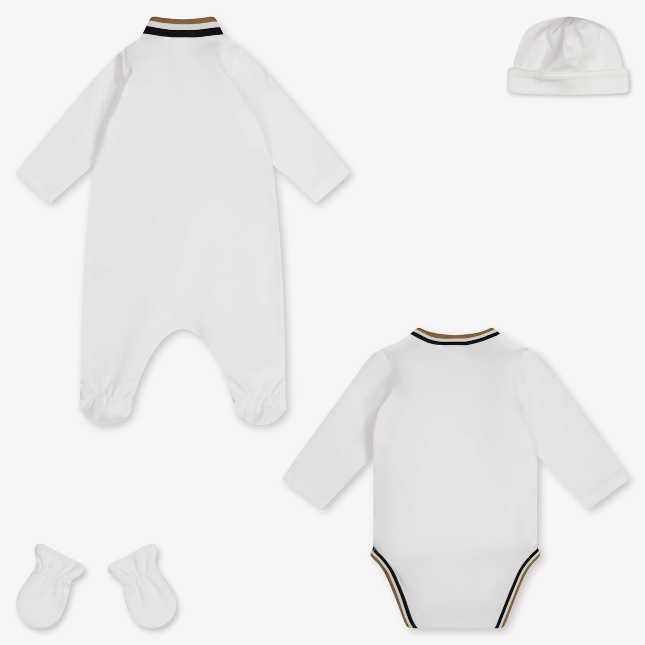 Boss Bébé Garçons Combishort dans Blanc