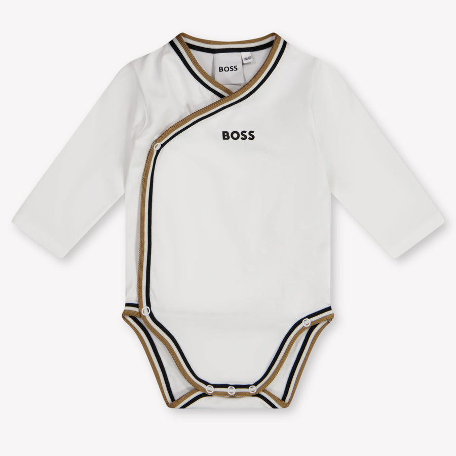 Boss Bébé Garçons Combishort dans Blanc