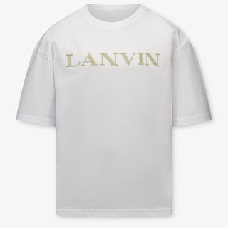 Lanvin Kinder Jungen T-Shirt In Weiß