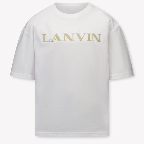 Lanvin Kindergarten Chicos Camiseta adentro Blanco