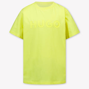 HUGO Kinder Jungen T-Shirt In Gelb