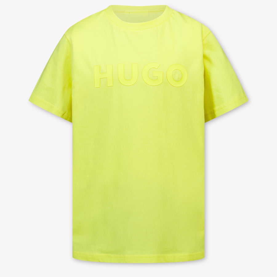 HUGO Kinder Jungen T-Shirt In Gelb