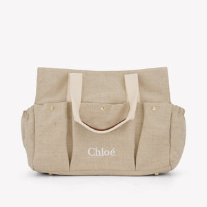 Chloe Baby Girls Diaper Bag In Beige