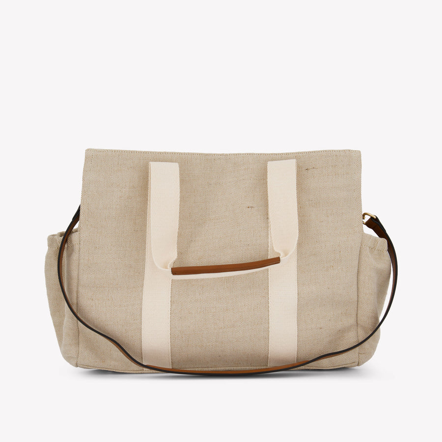 Chloe Baby Girls Diaper Bag In Beige