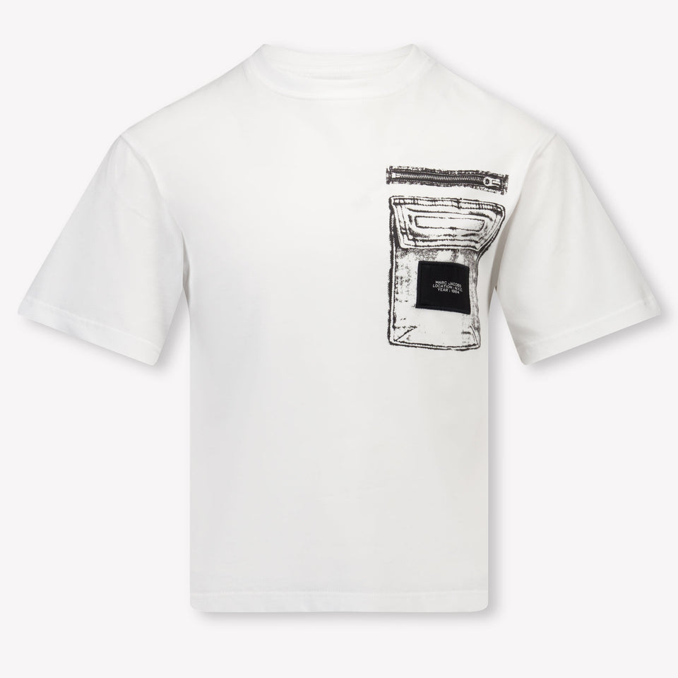 Marc Jacobs niños Chicos Camiseta adentro Blanco