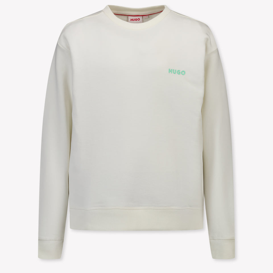 HUGO Bambini Ragazzi Maglione dentro Beige Chiaro