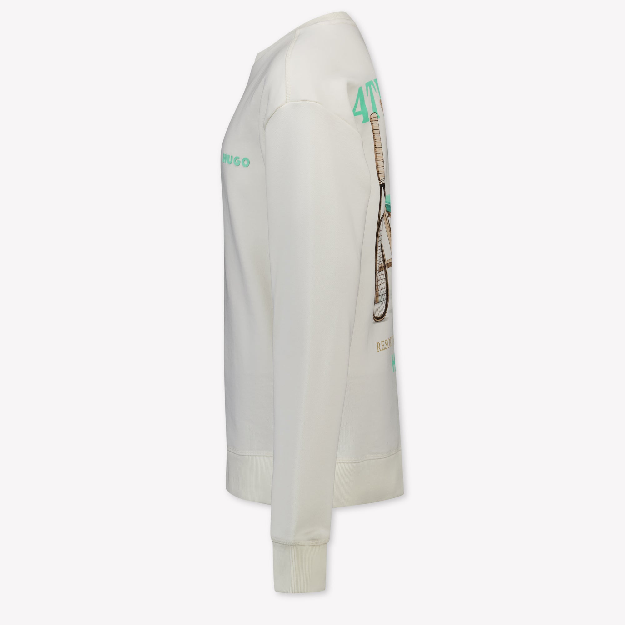 HUGO Kids Boys Sweater In Light Beige