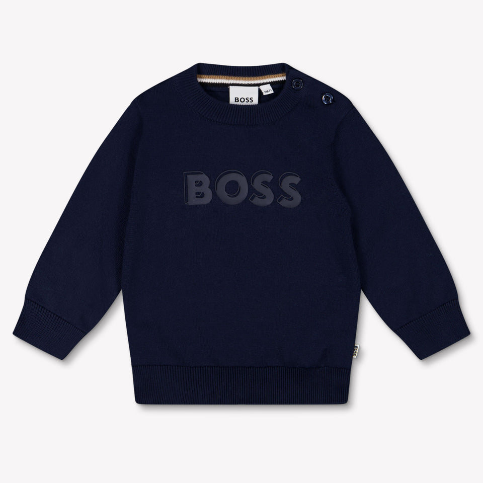 Boss bebe Chicos suéter en Navy