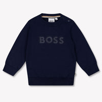 Boss Bébé Garçons Pull en Navy